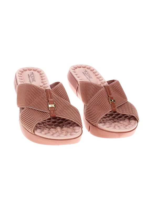 MODARE Modare Ladies Flat Comfort Sandals Tan | Made In Brazil