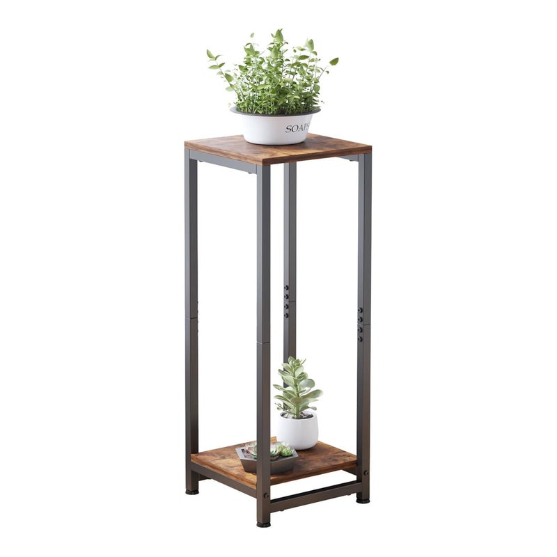 VonDream Tall Plant Stands Indoor 2 Tier Pedestal Stand Corner Plant Stands for Indoor Plants Multiple Small Side Table for Indoor Plants Tall Plant Table