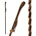 Brazos Handcrafted Wood Walking Stick Twisted Oak Hitchhiker Style Handle for Men Women Made in The USA Brown 58 - Image 1
