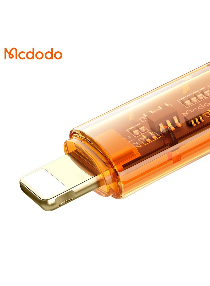 Mcdodo Amber Series Transparent 36W Type-C to Lightning Fast Charging Cable 1.2M – Premium Data Transfer - Image 5