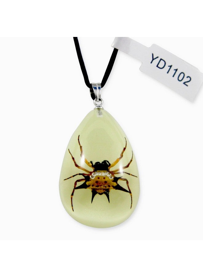 REALBUG Spiny Spider Glow In The Dark Necklace, Small - Image 1