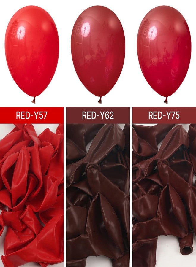 PartyWoo Maroon Balloons 140 pcs Different Sizes of 18 12 10 5 Inch Dark Red Burgundy Ruby Red Balloon Arch Kit Garland for Graduation Valentine's Day Wedding Anniversary Party Decorations Red-Y75 - Image 3