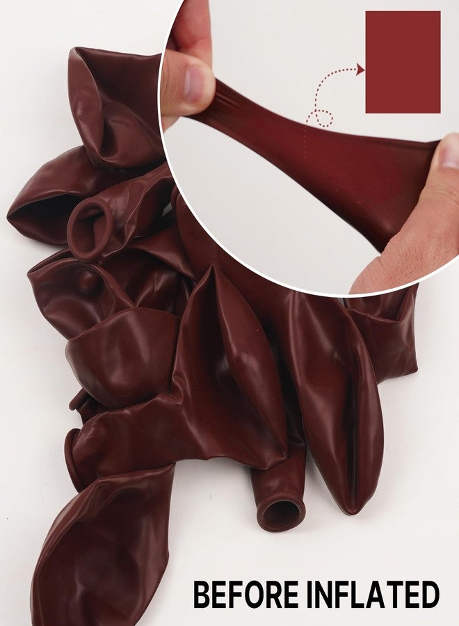 PartyWoo Maroon Balloons 140 pcs Different Sizes of 18 12 10 5 Inch Dark Red Burgundy Ruby Red Balloon Arch Kit Garland for Graduation Valentine's Day Wedding Anniversary Party Decorations Red-Y75 - Image 2