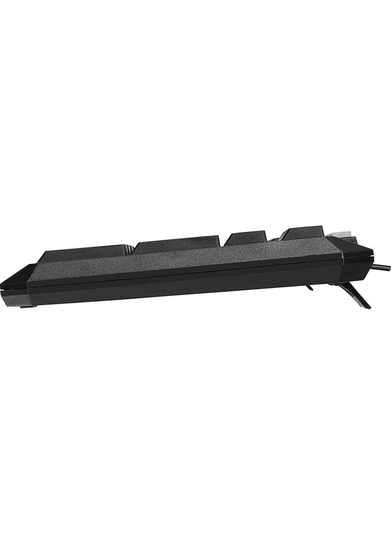 Everest - KB-700 Black USB Q Multimedia Keyboard - Image 1