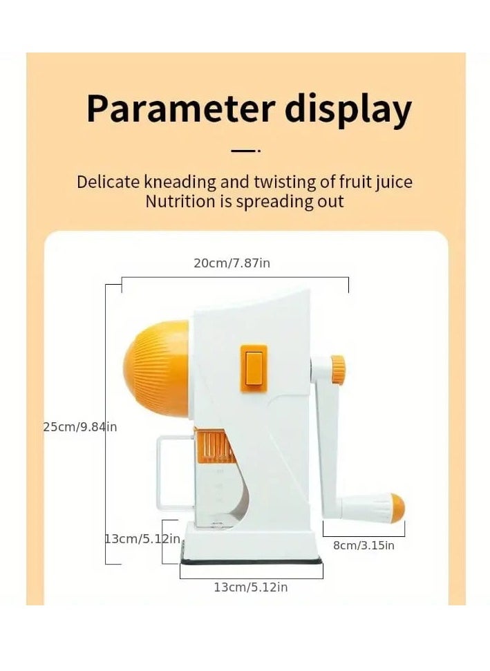 BAIG Handheld Fruit Juicer With Separation And Pulp Extraction Feature Machine Citrus Orange Juicer 99% Extracts Higher Yield Manual Juicer  - Image 5