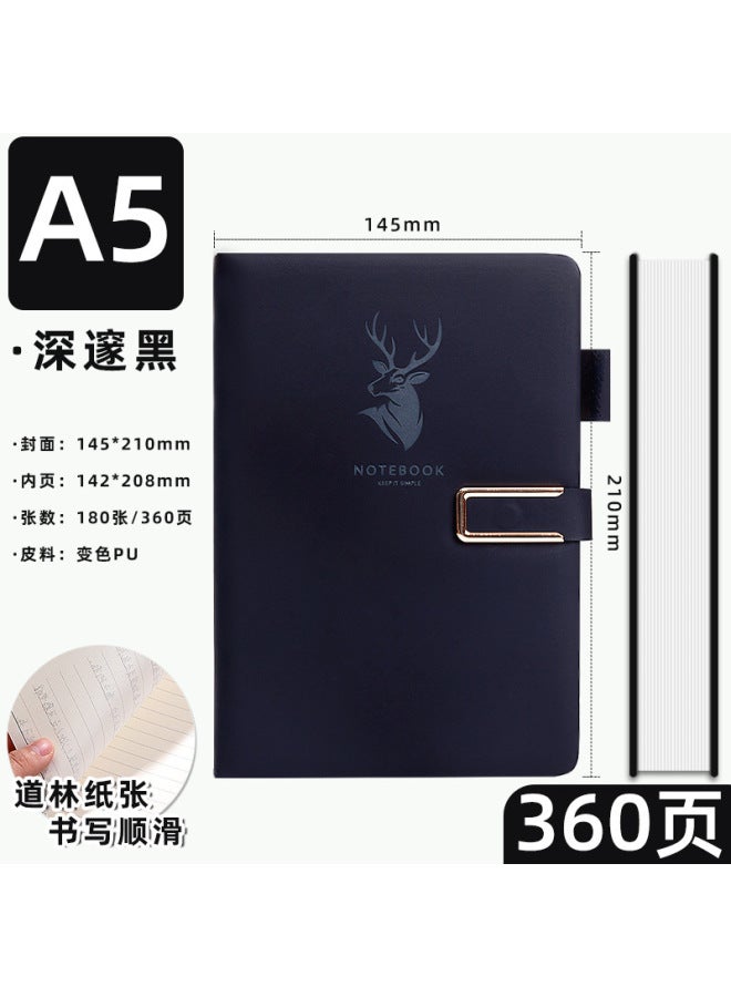 Amari A5 Notebook Business Office Work Meeting Recording Book Simple Buckle Thickened Notepad Printable Logo - Image 1