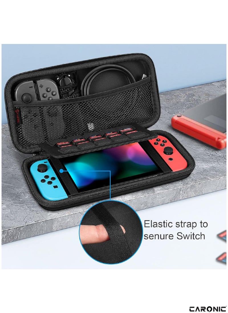 Case compatible With Nintendo Switch And Oled Shockproof Waterproof Case Bag with soft Liner
