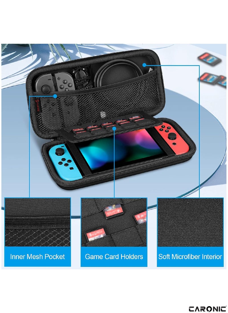 Case compatible With Nintendo Switch And Oled Shockproof Waterproof Case Bag with soft Liner