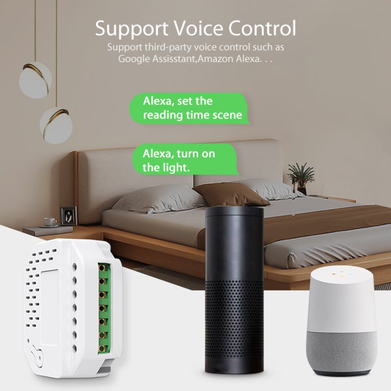 Tuya WiFi Relay Switch: 2.4G Only Remote App Control - DIY Custom Button Naming Intelligent Scene Linkage for Smart Home Voice Control with Google Home - Image 2