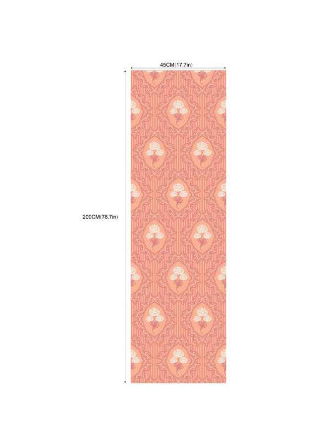 Bluejw Hot Pink Rose Geometric Simple Plaid Self-adhesive Wallpaper Removable Children's Room Wallpaper Bedroom Entrance Decoration - Image 1