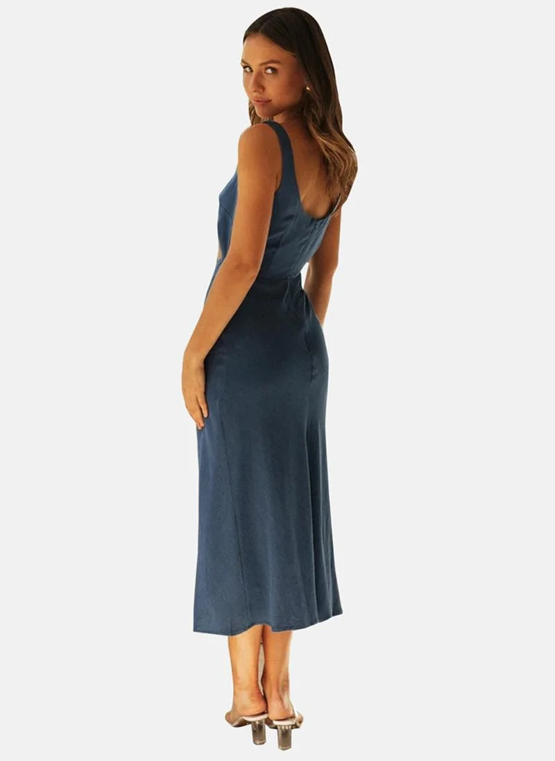 YUNIQEE Twist-Front Midi Dress