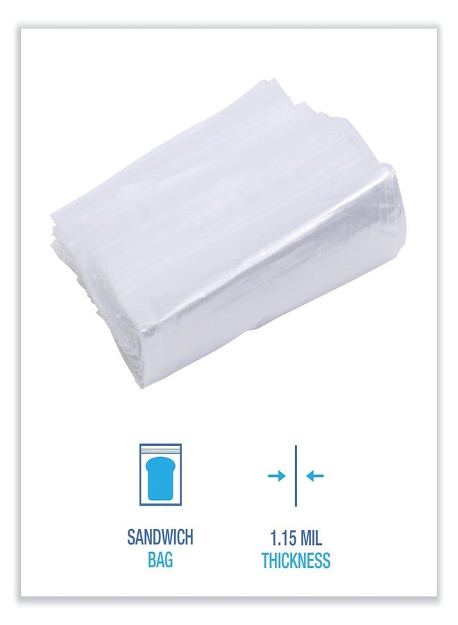 Boardwalk SANDWICHBAG Reclosable Food Storage Bags Sandwich Bags 7 x 8 500/Box - Image 5