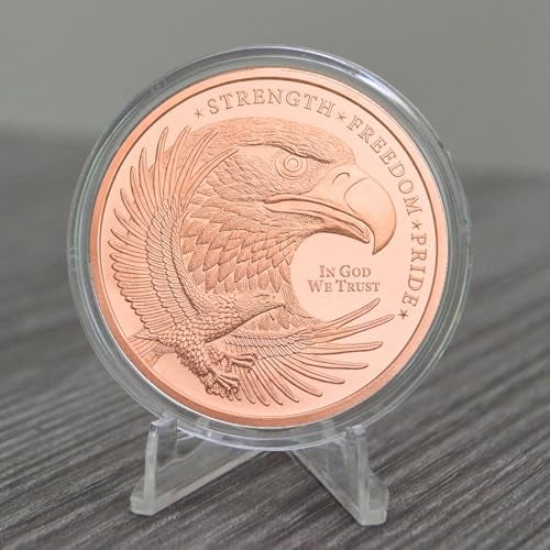 Heavenly Metals عملة التحدي الأمريكية للنسر الأصلع 1 أونصة 999 نحاس نقي في كبسولة واقية - Image 5