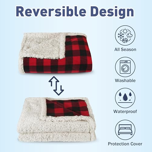 Kritter Planet Waterproof Dog Blanket, Reversible Water Proof Pet Blanket for Couch, Bed & Car, Washable Couch Covers for Medium Dogs - Protects Furniture from Fur, Dirt, and Accidents - Image 2
