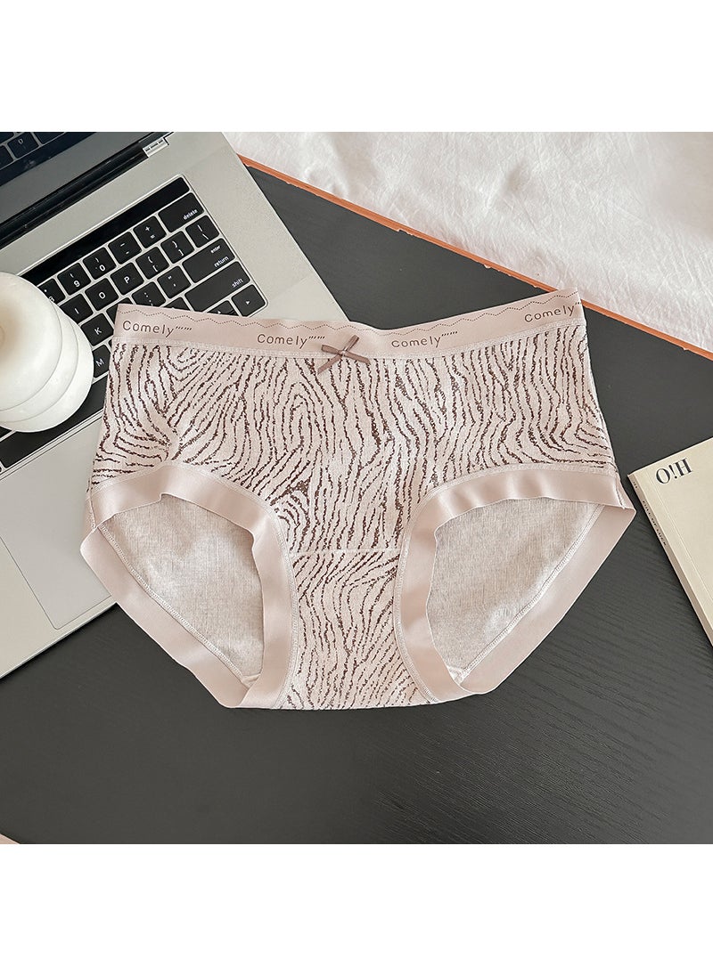 Generic - Comfy Cotton Autumn-Winter Brushed Thermal Underwear for Women Zebra pattern - Image 1