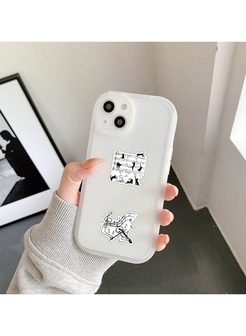 50Pcs Music Symbol Stickers, Waterproof Vinyl Musical Note,Instrument,Record Decals for Scrapbooking, Laptops, Water Bottles - Image 4