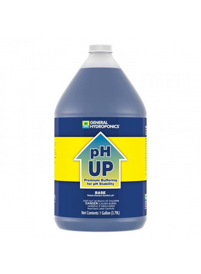 General Hydroponics pH Up Liquid Premium Buffering For pH Stability, 1-Gallon - Image 1