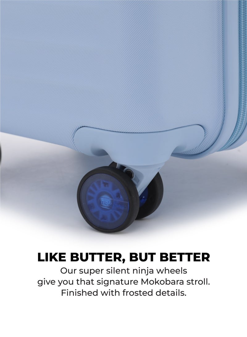 Mokobara The Aisle Trunk Set Of 2 - Durable Polycarbonate Material | Shy Blue, Light Blue - Image 3