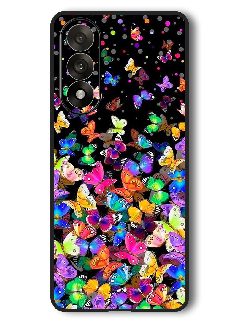 Theodor Case Compatible with OnePlus Nord 5 6.83 Inch Protection Shockproof Bumper Cover Small Butterflies - Image 1