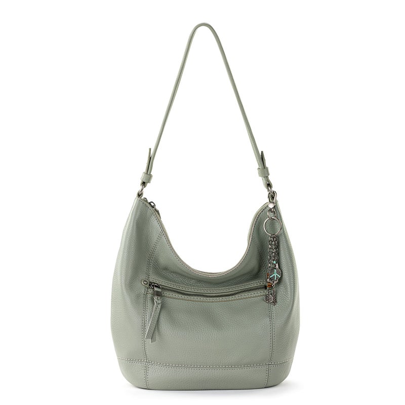 The Sak Sequoia Hobo Bag in Leather, Single Shoulder Strap, Meadow - Image 1
