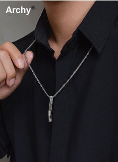 Archy Spiral Pendant Necklace Cool Sweater Chain for Men Women Casual Stylish  - Image 1