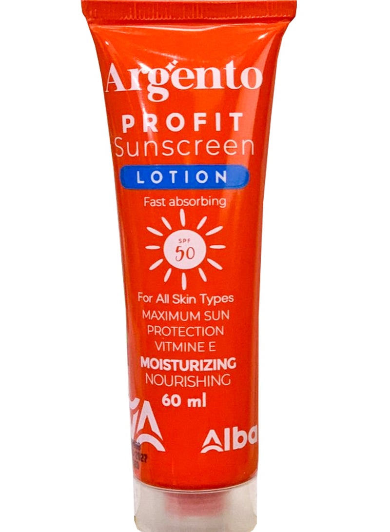 أرجنتو أرجينتو بروفيت لوشن الواقي من الشمس بعامل حماية 50+ - 60 مل
