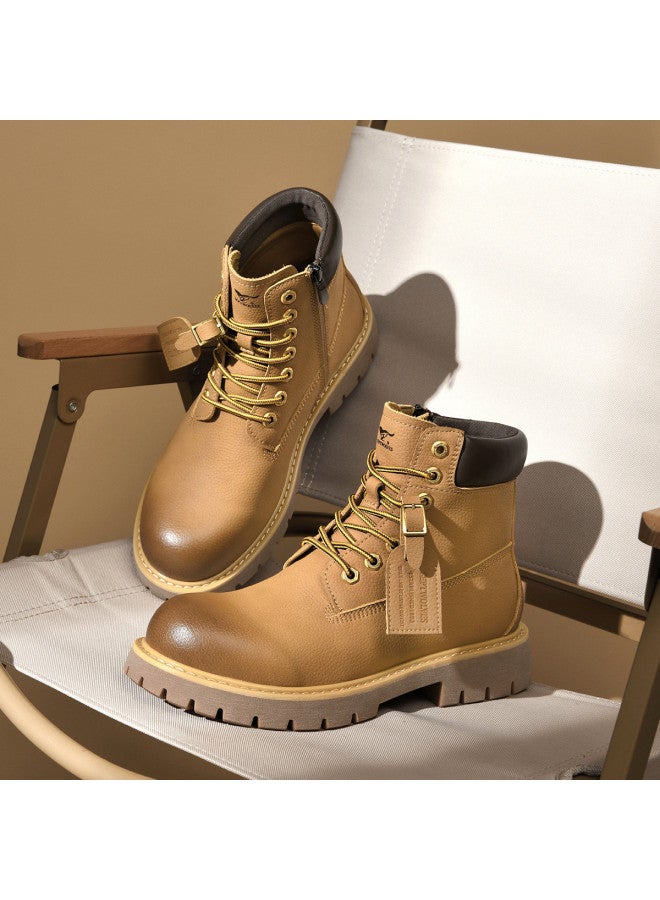 سيبتولفز 【classic Yellow Boots】 أحذية رجالية صفراء كلاسيكية تدوم 25 عامًا، أحذية عمل متعددة الاستخدامات بأسلوب ريترو، أحذية مارتين عصرية للشوارع والهواء الطلق - Image 5