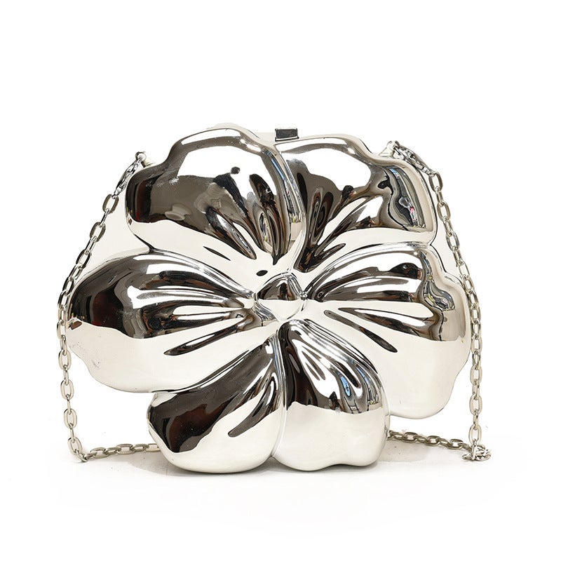 Flower Golden Acrylic Bag Women'S Niche Design Light Luxury High-End Evening Dress Banquet - Image 5