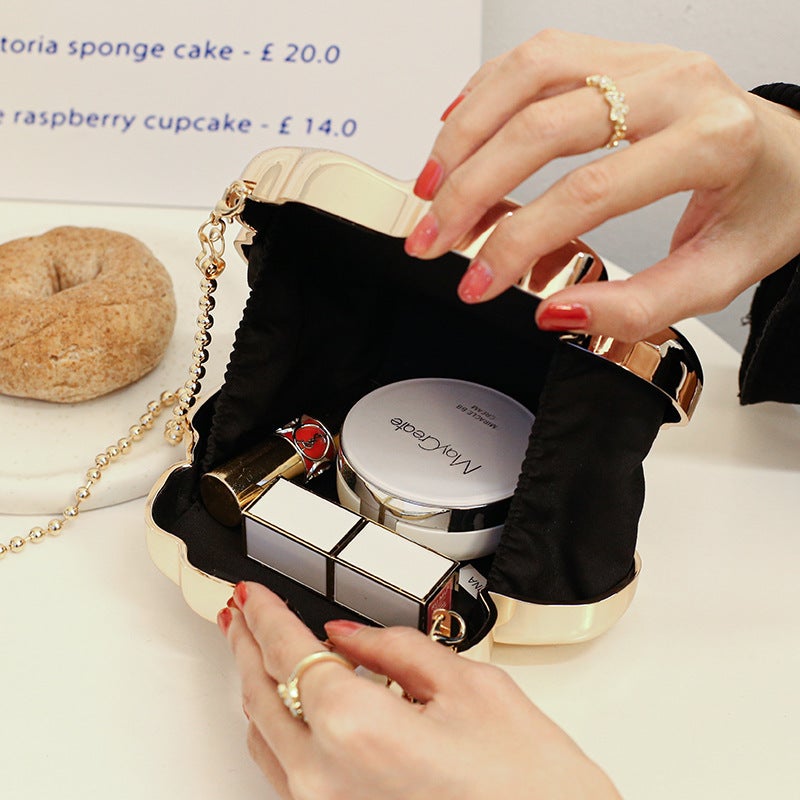 Flower Golden Acrylic Bag Women'S Niche Design Light Luxury High-End Evening Dress Banquet - Image 4