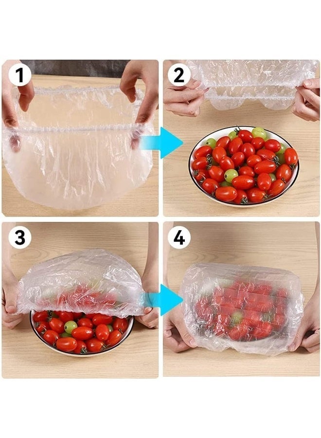 Fresh Keeping  Bags ,Elastic Plastic Food Storage Covers,Pe Cling Film Bag,Used For Fruit Preservation And Food Storage Clear - Image 1