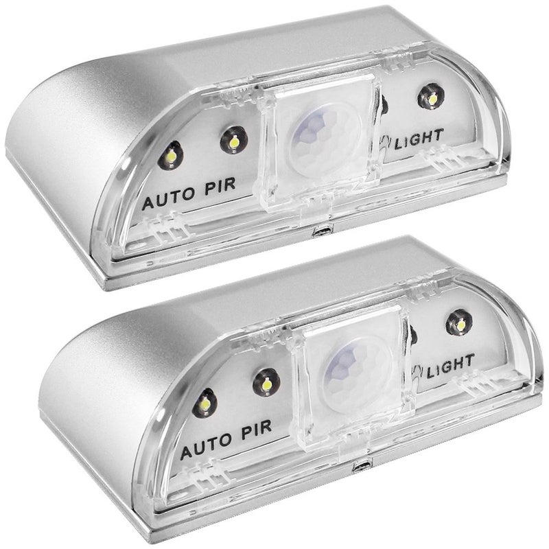 SENHAI 2 Pack Keyhole Lights, PIR Infrared IR Wireless Door Lock Lamp, Auto Sensor Motion Detector, 4 LED Bulbs - Image 1
