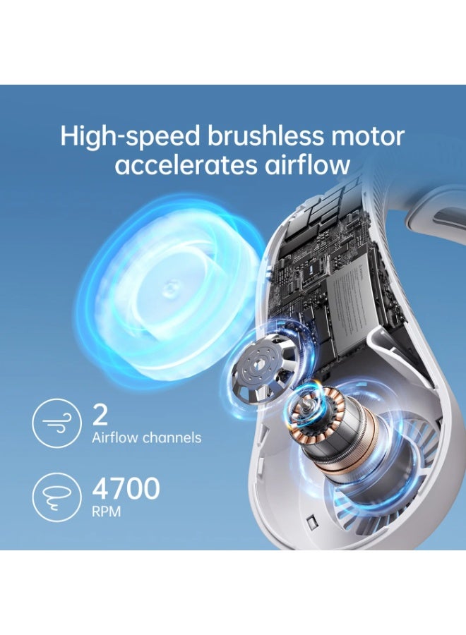 JISULIFE Neck Fan Jisulife Life4, 5000mAh - Sunny Blue - Image 2