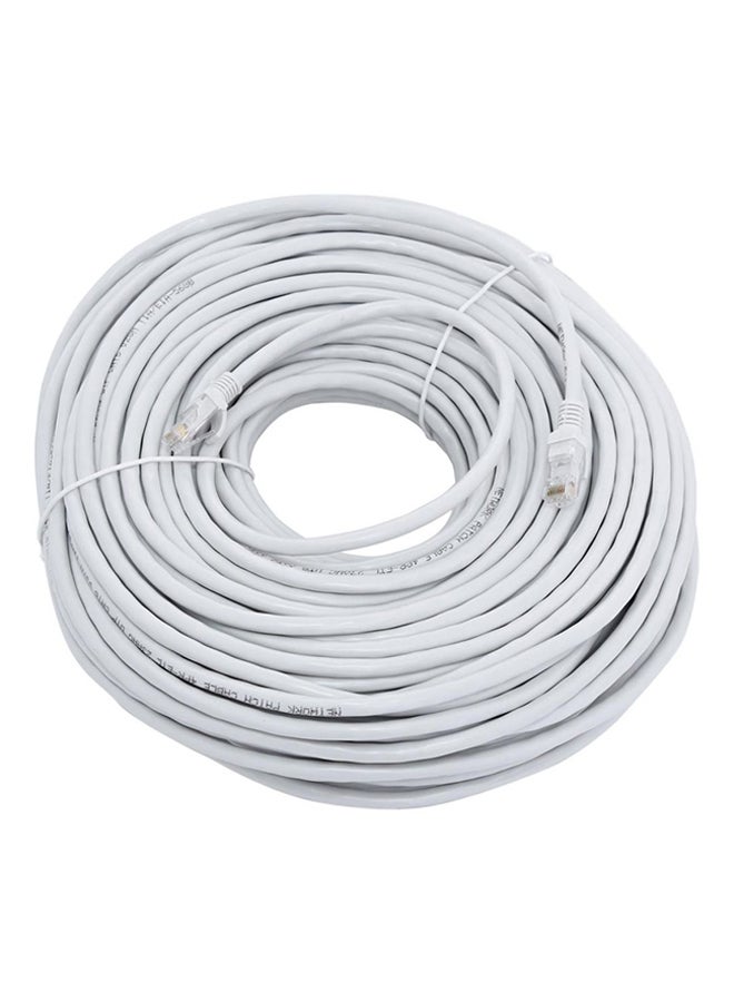 50 Meter Patch Cord Cat6E Cable White - Image 1