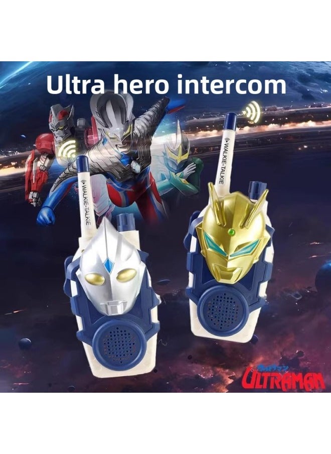 Generic - Gedder Altman Wireless Walkie-talkie Boy Cartoon Toy Parent-child Interaction Outdoor Long-distance 1000-meter Dialogue-Color:A Pair Of Ultraman Zeta Intercom-Specifications:[pack Of Charging Model] Comes With Rechargeable Battery + Charger + Screwdriver + Lanyard - Image 1