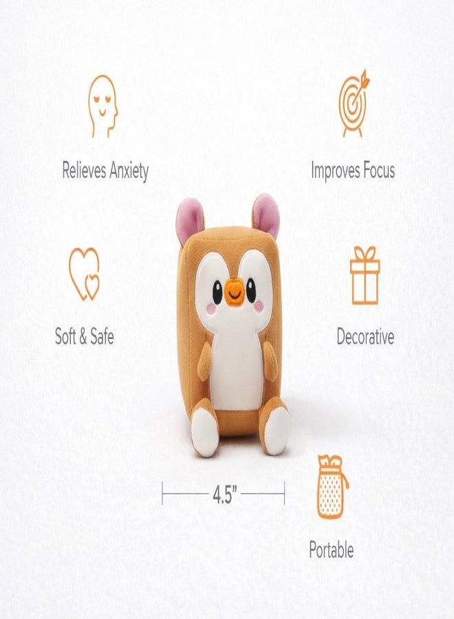 TeraaBliss Cute Stress Removal Toy for Kids Cube Soft Toy for Kids - Ultra Soft Plush Toy, Adorable Cartoon Animal Cushion, Baby & Toddler Gift (Light Brown) - Image 4