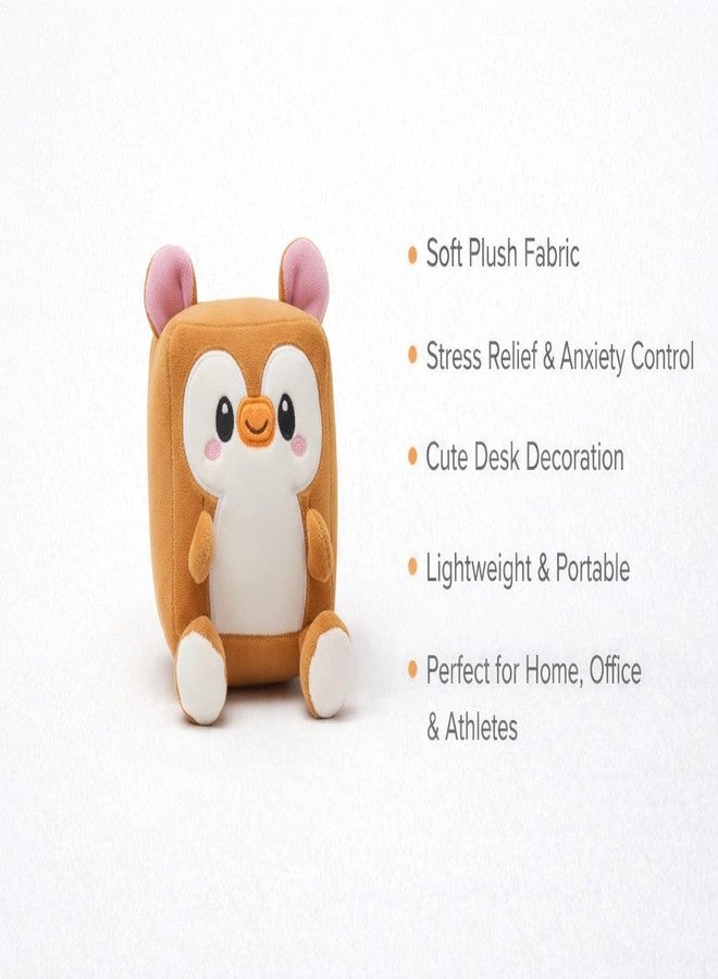 TeraaBliss Cute Stress Removal Toy for Kids Cube Soft Toy for Kids - Ultra Soft Plush Toy, Adorable Cartoon Animal Cushion, Baby & Toddler Gift (Light Brown) - Image 2