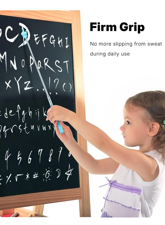 4 قطع من مؤشر المعلم التلسكوبي الصغير القابل للسحب وعصا مؤشر الإصبع للفصول الدراسية ومؤشر اليد القابل للتمديد للفصول الدراسية - Image 3