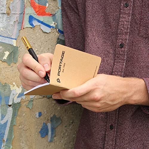 Portage Small Dot Grid Notebook- 6 Notepads for Field Notes, Dot Grid Small Sketch Book, Pocket Notebook Journal for Taking Notes in the Field – 3.5 x 5.5 Inches, 64 Pages, (Pack of 6) - Image 3