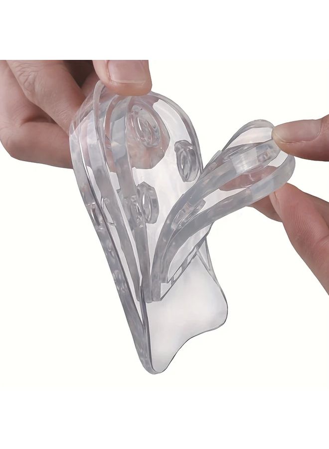 5 Layer Adjustable Shoe Insoles Transparent Height Increase Cushion Heel Pads 5 Pieces Set - Image 4