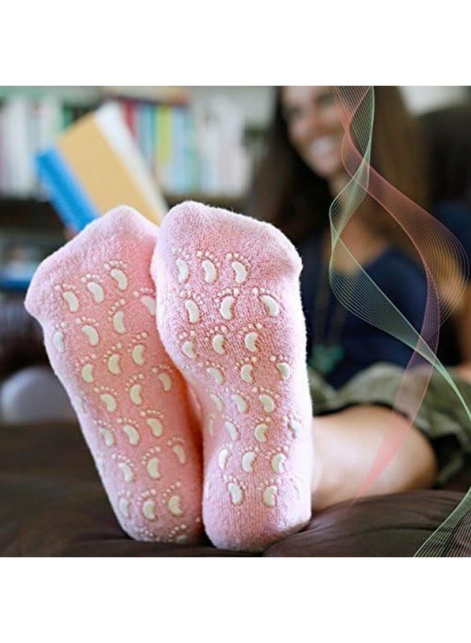 DHYANI DHYANI Spa Moisturizing Gel Socks for Dry Feet and Ankles - Helps Repair Cracked Skincare Gel Therapy and Softens Feet (1 Pair) - Image 4