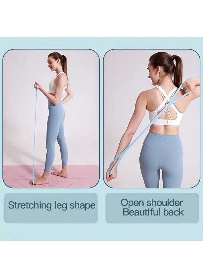 Goolsky 1pc Silicone Resistance Band, Non-Slip Medium Tension Stretch Straps for Fitness, Yoga, Strength Training, Home & Outdoor Exercise Equipment for Men and Women, Gym Accessories - Image 4