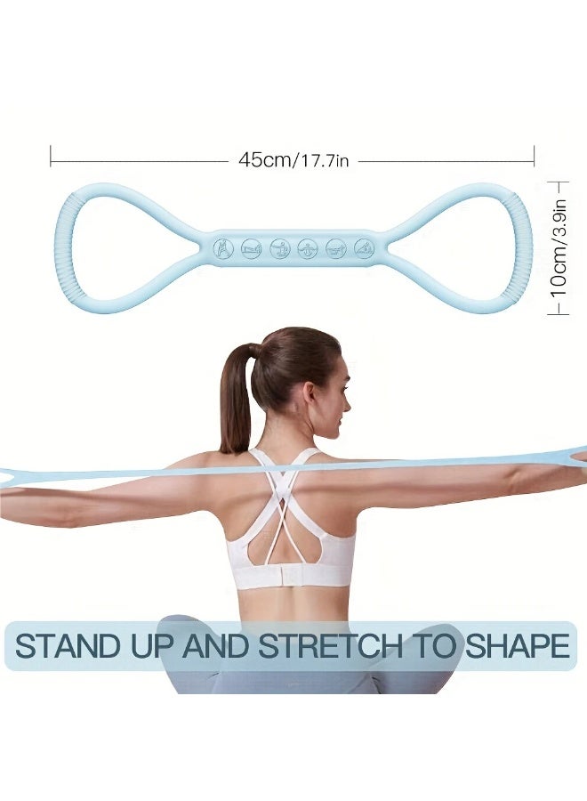 Goolsky 1pc Silicone Resistance Band, Non-Slip Medium Tension Stretch Straps for Fitness, Yoga, Strength Training, Home & Outdoor Exercise Equipment for Men and Women, Gym Accessories - Image 5