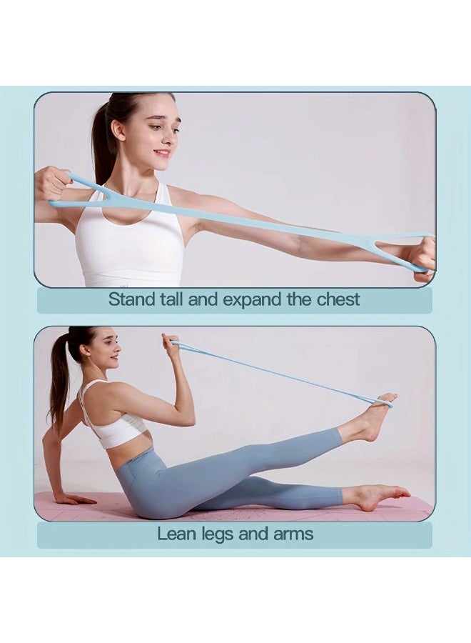 Goolsky 1pc Silicone Resistance Band, Non-Slip Medium Tension Stretch Straps for Fitness, Yoga, Strength Training, Home & Outdoor Exercise Equipment for Men and Women, Gym Accessories - Image 3