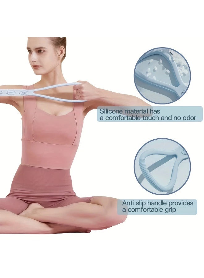 Goolsky 1pc Silicone Resistance Band, Non-Slip Medium Tension Stretch Straps for Fitness, Yoga, Strength Training, Home & Outdoor Exercise Equipment for Men and Women, Gym Accessories - Image 1