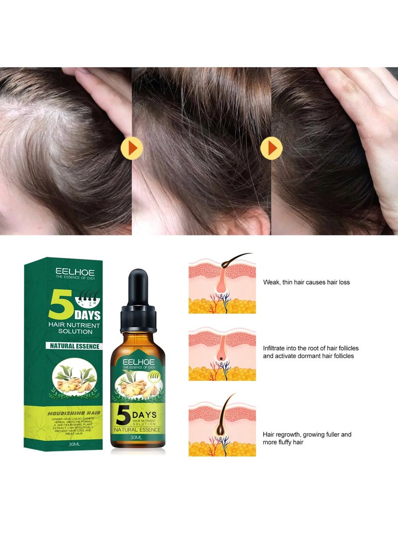 EELHOE Essence Hair Growth Oil, Shouga Kingu Hair Growth Oil, Hair Grow Thicker And Longer - Image 3