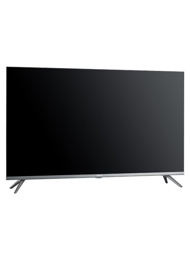 شاشة تليفزيون شارب سمارت بدون فريم 43 بوصة Full HD أندرويد مزودة بريسيفر داخلي ، مدخلين HDMI و مدخلين فلاشة 2T-C43DG6EX