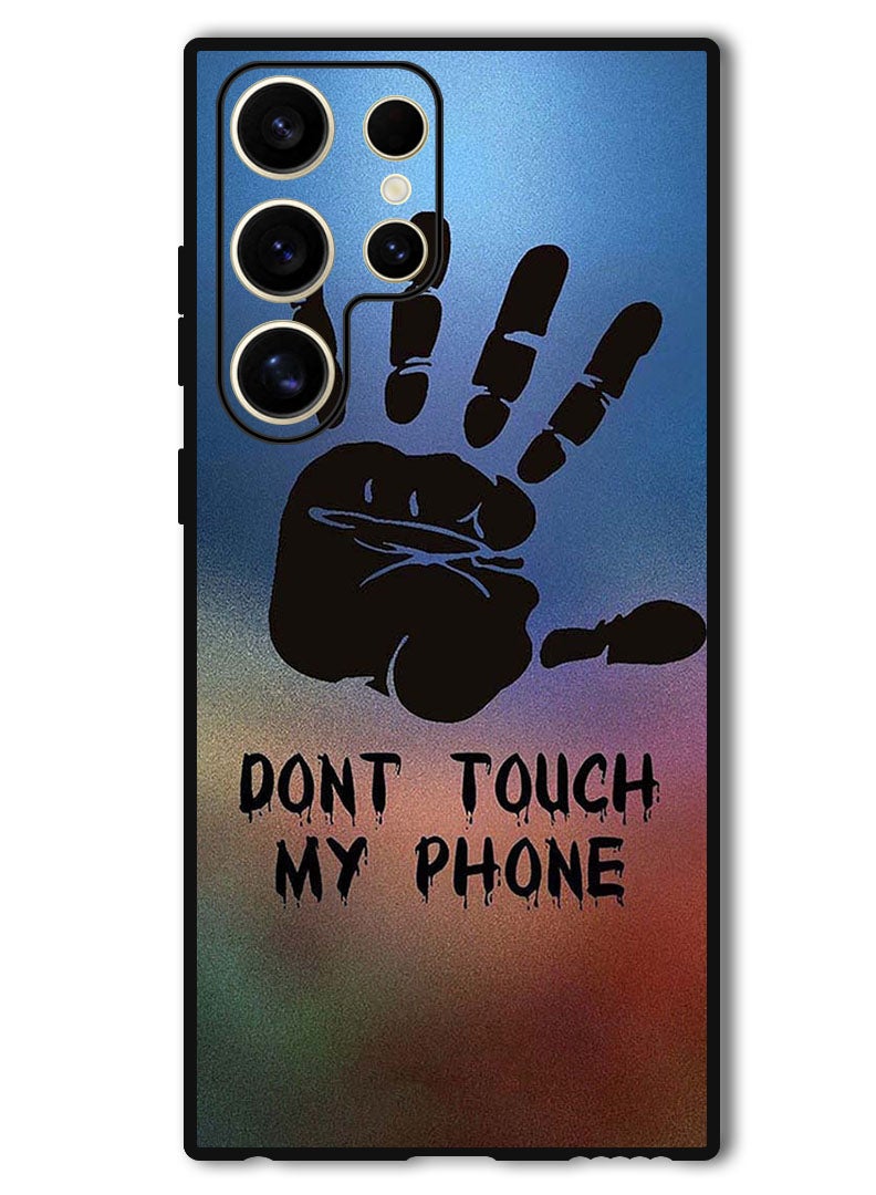 Theodor Protective Case Anti Scratch Shock Proof Bumper Cover For Samsung Galaxy S24 Ultra Dont Touch My Phone Hand - Image 1