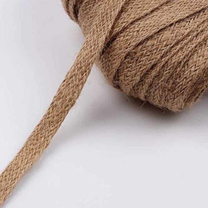 BSPS Natural 20 Meters 13mm Jute Twine Rope Linen Twine Rustic String Cord Rope DIY Burlap String Rope Rope No R138 - Image 4
