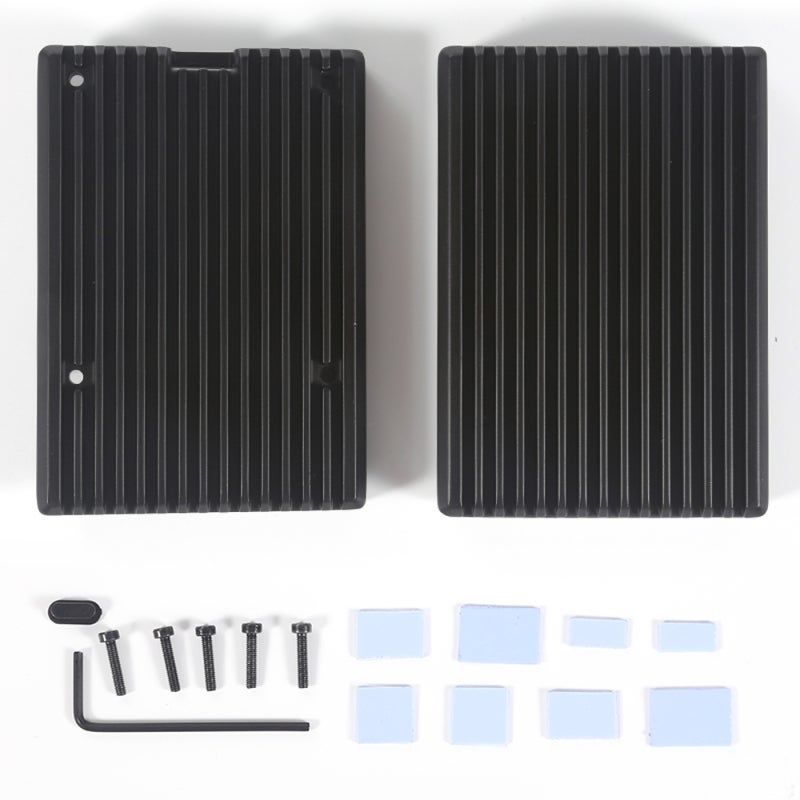 Heavy-Duty Aluminum Alloy Metal Passive Cooling Casing Easy Installation Anti-Corrosion Aluminum Heatsink Enclosure Fit for Raspberry Pi 5 Computers - Image 5