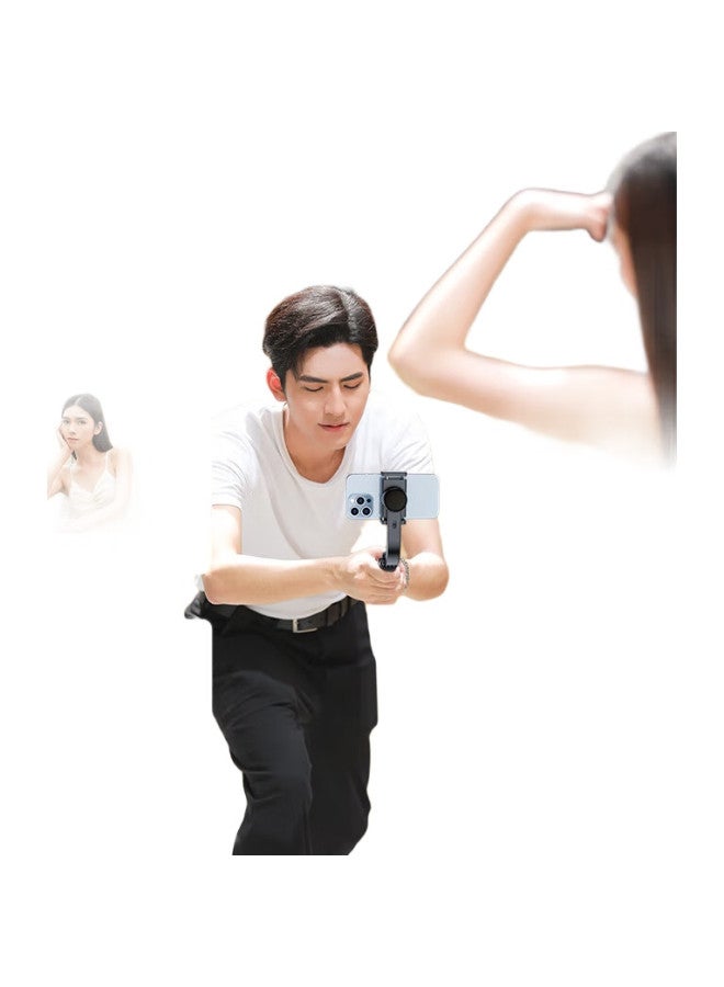 samtogo Shuotu Cloud Platform Stabilizer, Smartphone Selfie Stick, Handheld Anti-Shake Tripod, Selfie Gadget, 360-Degree Rotation, Fully Automatic, Multifunctional, Outdoor Sports, Short Video Shooting, Douyin - Image 2
